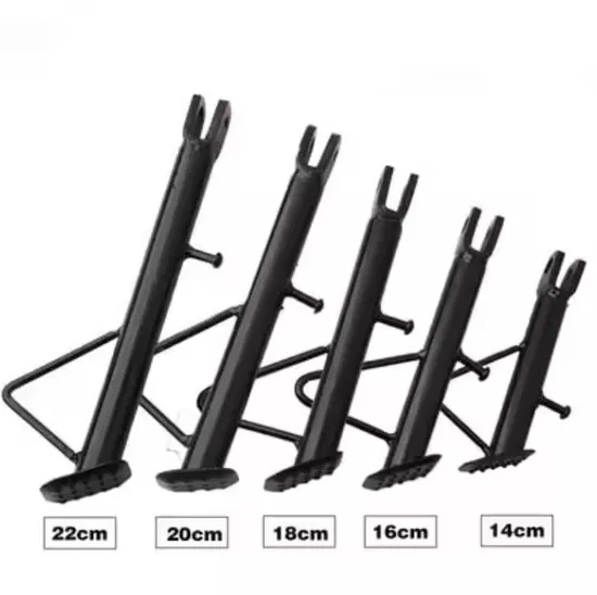 Motorcycle Side Kickstand Parking Stands Side Bracket 14 16 18 20 22cm Universal 