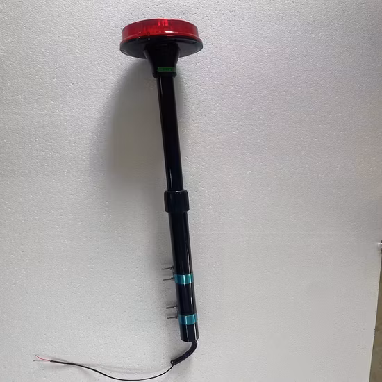 Haibang Blue LED Motorcycle Bike Safety Warning Strobe Telescopic Rear Pole Beacon Light