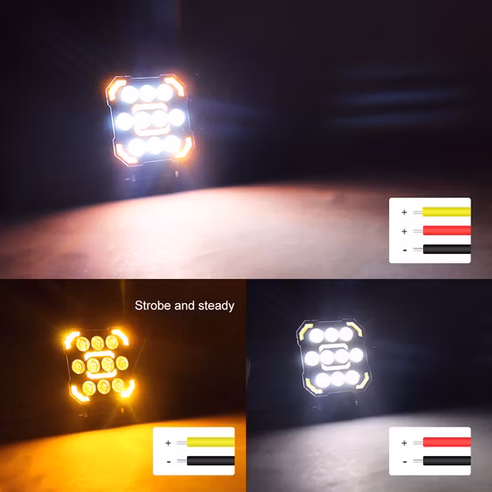 7inch LED Motorcycle Driving Laser Lamp 90watt Truck Trailer Auto Car Work Lights