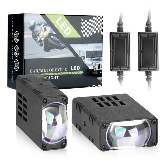 Bkr Hot Sale 30W Mini Driver Assist Light New 6000/3000K LED Motorcycle Bike Accessories Color Temperature Fog Light 