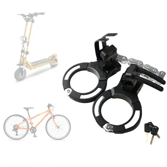 E Bike Silicone Coated Handcuff Shape Security Anti Theft Heavy Duty Motorcycle Bike E Scooter Schloss Lock 
